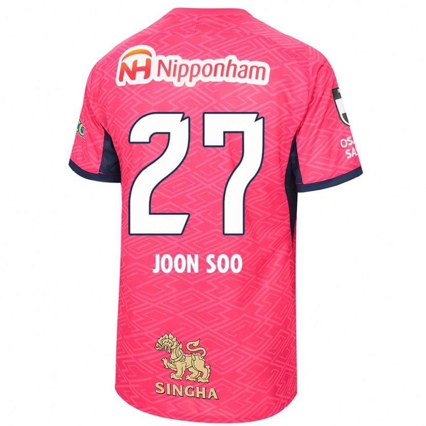 Danxen Män Ahn Joon-Soo #27 Sakura Rosa Vit Hemmatröja Matchtröjor 2025/26 Tröjor T-Tröja