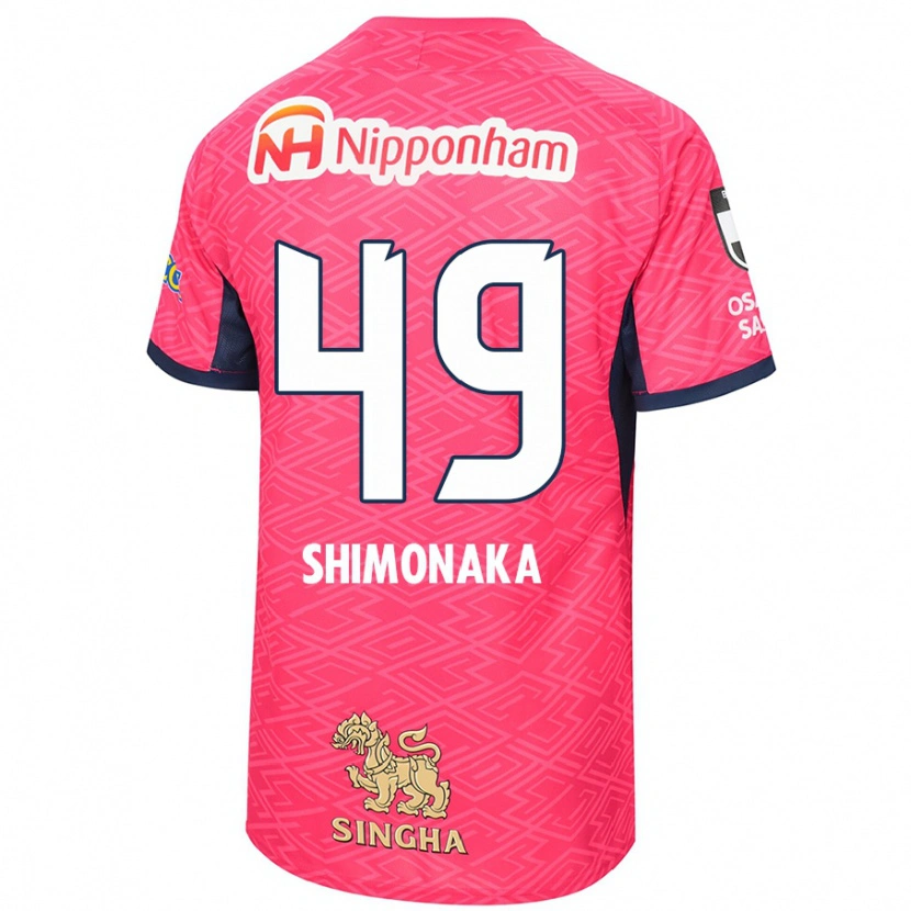 Danxen Män Ryoga Shimonaka #49 Sakura Rosa Vit Hemmatröja Matchtröjor 2025/26 Tröjor T-Tröja