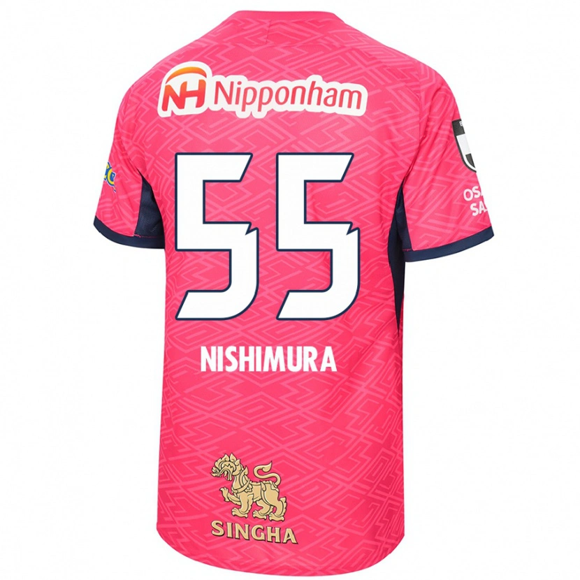 Danxen Män Subaru Nishimura #55 Sakura Rosa Vit Hemmatröja Matchtröjor 2025/26 Tröjor T-Tröja