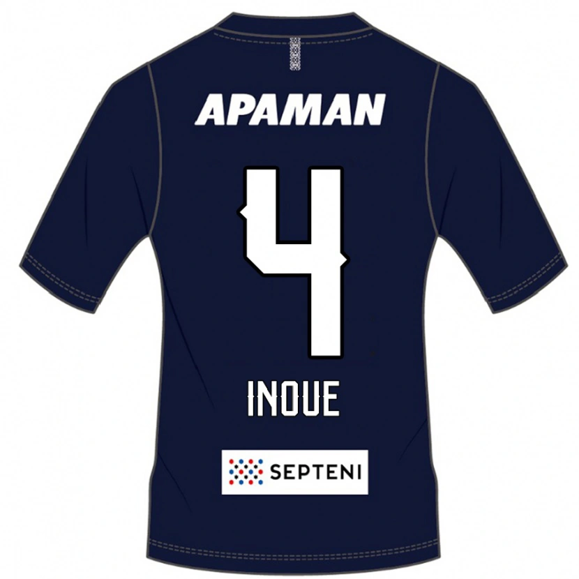 Danxen Män Seiya Inoue #4 Kungsblå Vit Hemmatröja Matchtröjor 2025/26 Tröjor T-Tröja