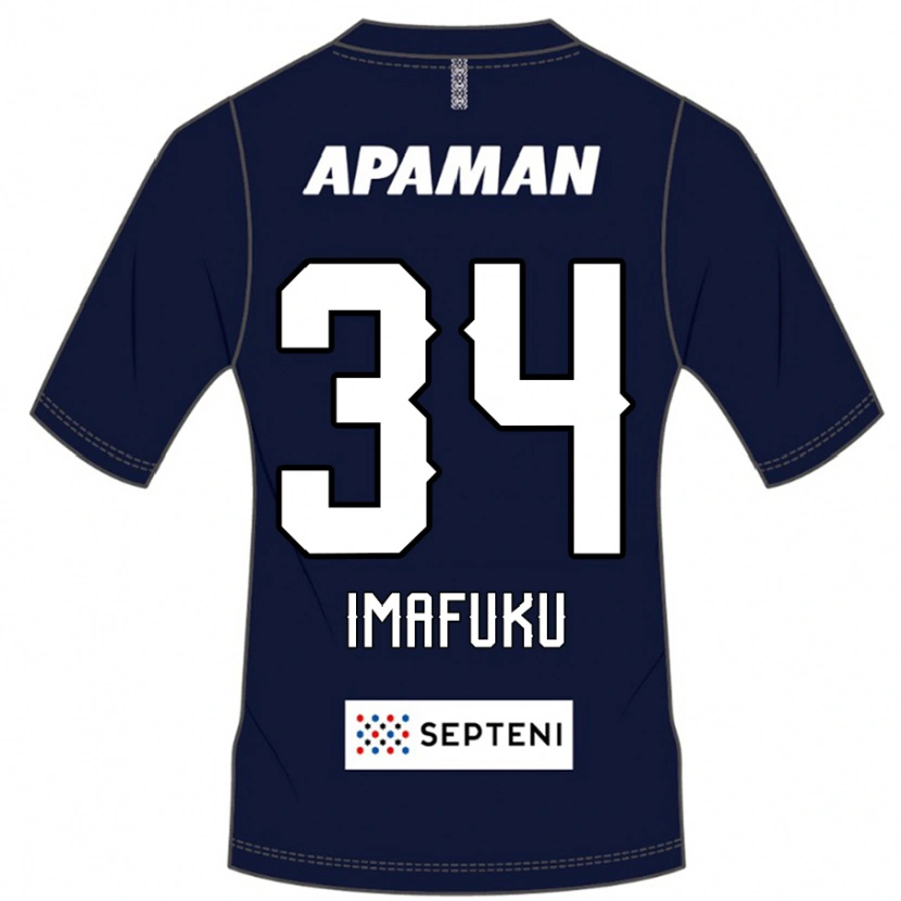 Danxen Män Kennosuke Imafuku #34 Kungsblå Vit Hemmatröja Matchtröjor 2025/26 Tröjor T-Tröja