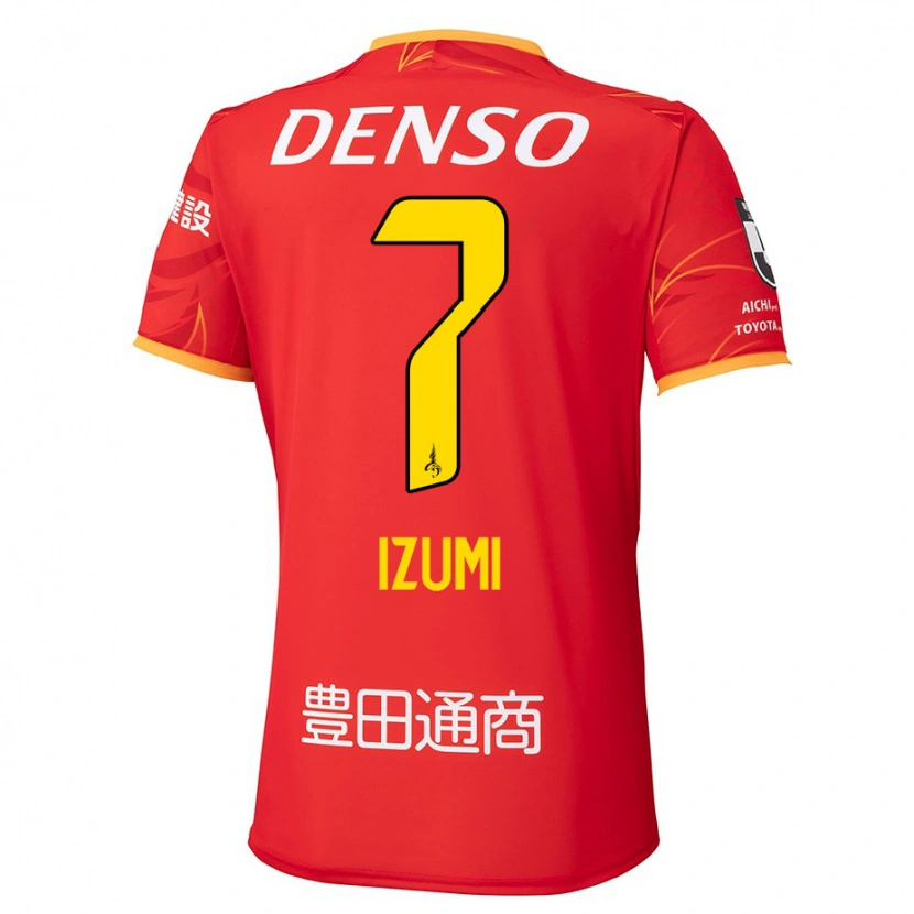Danxen Män Ryuji Izumi #7 Röd Gul Hemmatröja Matchtröjor 2025/26 Tröjor T-Tröja