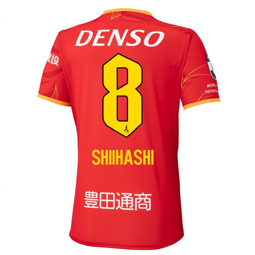 Danxen Män Keiya Shiihashi #8 Röd Gul Hemmatröja Matchtröjor 2025/26 Tröjor T-Tröja