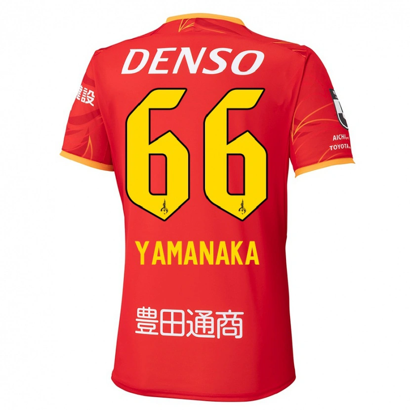 Danxen Män Ryosuke Yamanaka #66 Röd Gul Hemmatröja Matchtröjor 2025/26 Tröjor T-Tröja