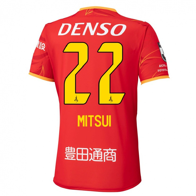 Danxen Män Daiki Mitsui #22 Röd Gul Hemmatröja Matchtröjor 2025/26 Tröjor T-Tröja