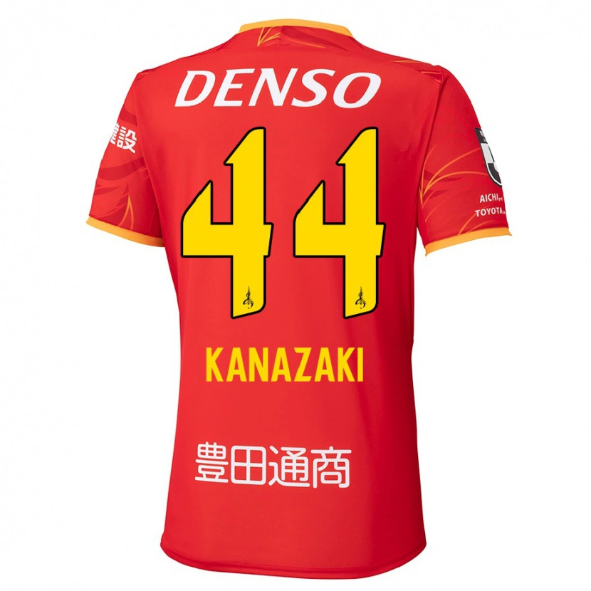 Danxen Män Mu Kanazaki #44 Röd Gul Hemmatröja Matchtröjor 2025/26 Tröjor T-Tröja