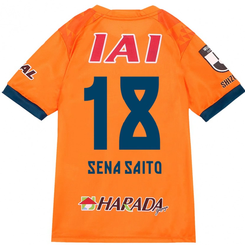 Danxen Män Sena Saito #18 Orange Röd Hemmatröja Matchtröjor 2025/26 Tröjor T-Tröja
