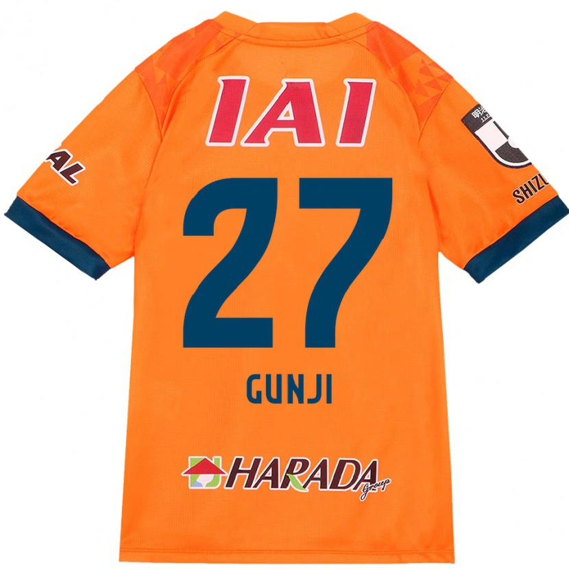 Danxen Män Riku Gunji #27 Orange Röd Hemmatröja Matchtröjor 2025/26 Tröjor T-Tröja