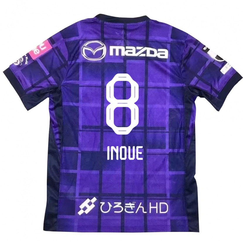 Danxen Män Akashi Inoue #8 Lila Orange Hemmatröja Matchtröjor 2025/26 Tröjor T-Tröja
