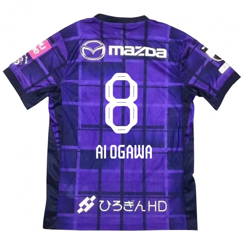 Danxen Män Ai Ogawa #8 Lila Orange Hemmatröja Matchtröjor 2025/26 Tröjor T-Tröja