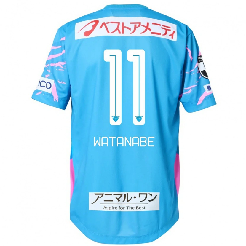 Danxen Män Shion Watanabe #11 Blå Rosa Hemmatröja Matchtröjor 2025/26 Tröjor T-Tröja