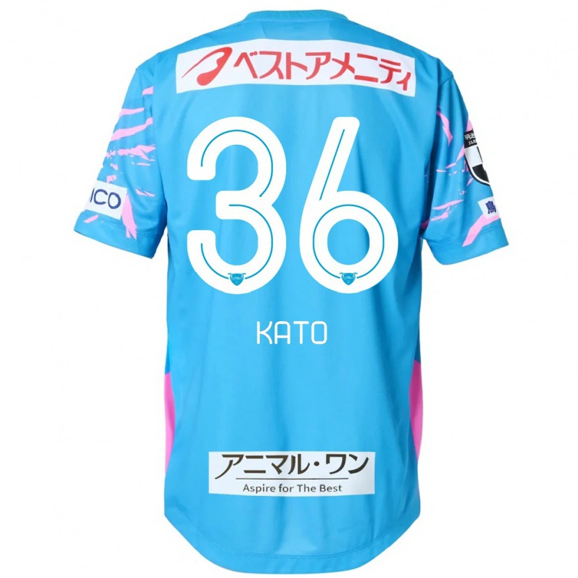 Danxen Män Koichiro Kato #36 Blå Rosa Hemmatröja Matchtröjor 2025/26 Tröjor T-Tröja