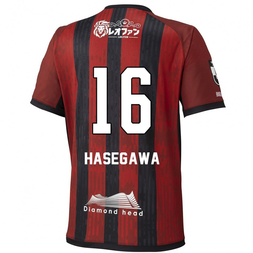 Danxen Män Tatsuya Hasegawa #16 Röd Svart Hemmatröja Matchtröjor 2025/26 Tröjor T-Tröja
