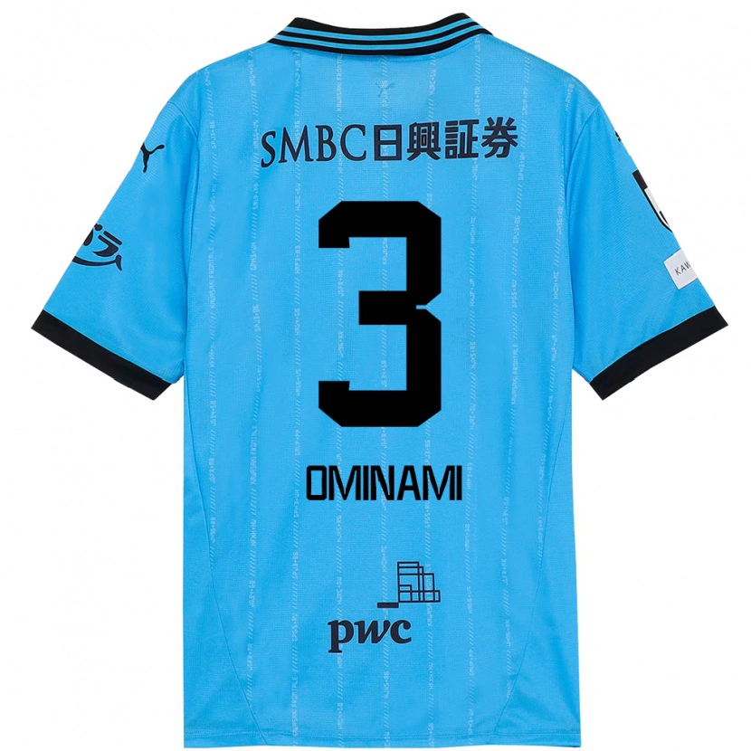 Danxen Män Takuma Ominami #3 Himmelsblå Svart Hemmatröja Matchtröjor 2025/26 Tröjor T-Tröja