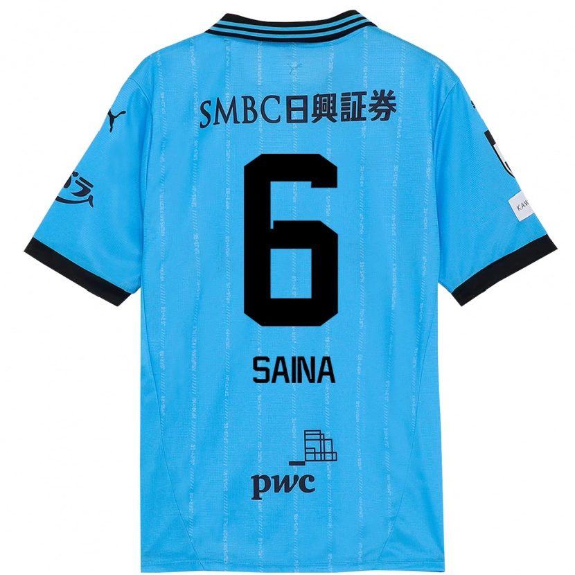 Danxen Män Yuta Saina #6 Himmelsblå Svart Hemmatröja Matchtröjor 2025/26 Tröjor T-Tröja