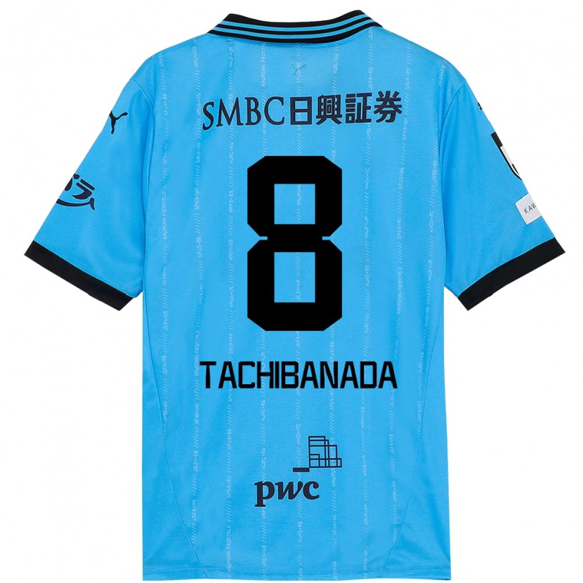Danxen Män Kento Tachibanada #8 Himmelsblå Svart Hemmatröja Matchtröjor 2025/26 Tröjor T-Tröja