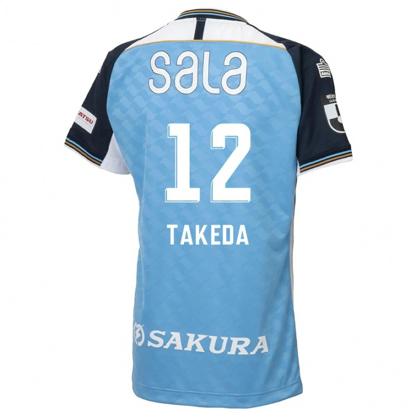 Danxen Män Yusei Takeda #12 Himmelsblå Svart Hemmatröja Matchtröjor 2025/26 Tröjor T-Tröja