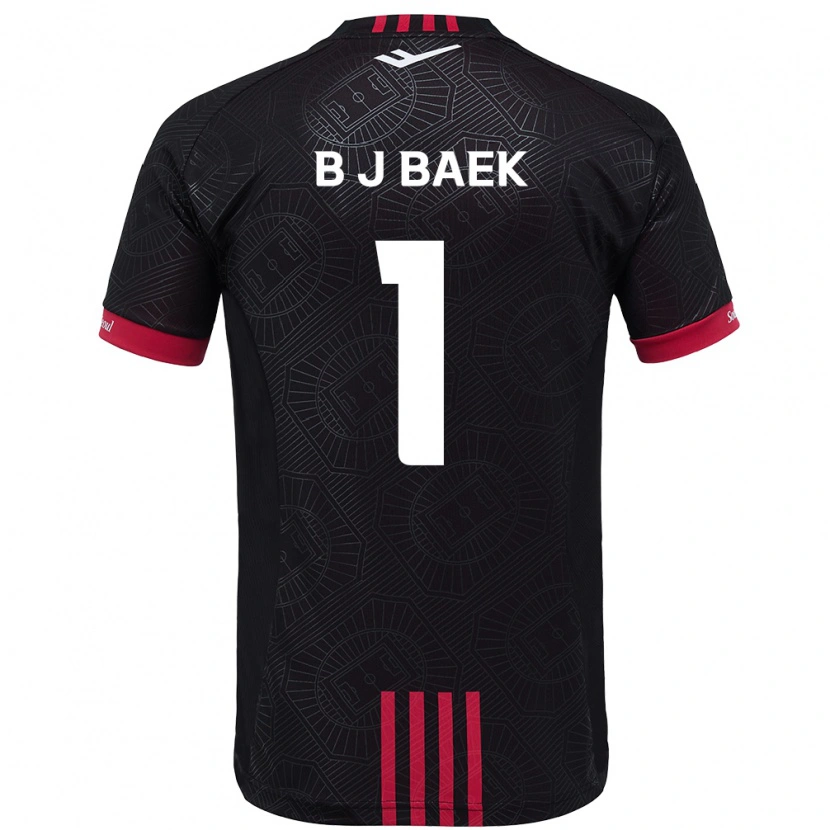 Danxen Män Jong-Beom Baek #1 Svart Röd Hemmatröja Matchtröjor 2025/26 Tröjor T-Tröja