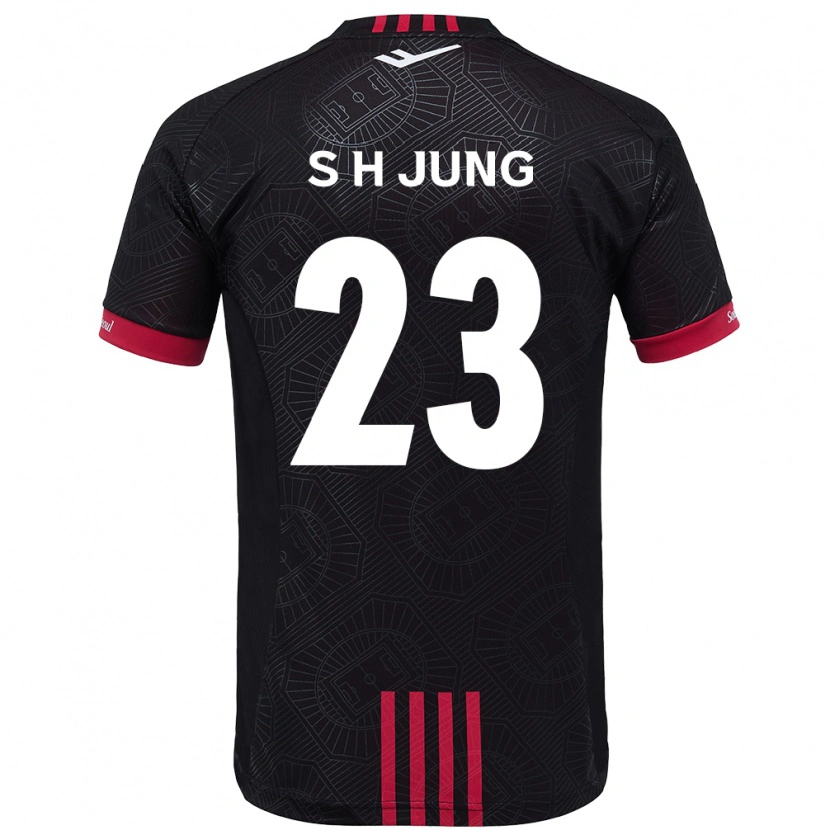 Danxen Män Hyeon-Soo Jung #23 Svart Röd Hemmatröja Matchtröjor 2025/26 Tröjor T-Tröja