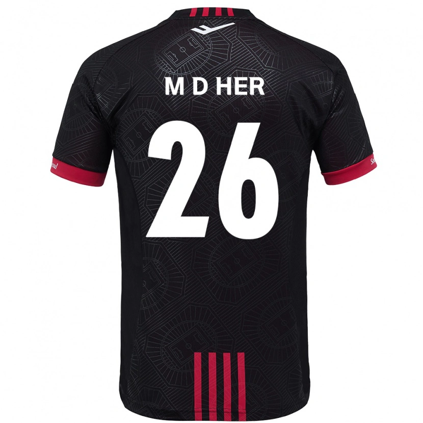 Danxen Män Dong-Min Her #26 Svart Röd Hemmatröja Matchtröjor 2025/26 Tröjor T-Tröja