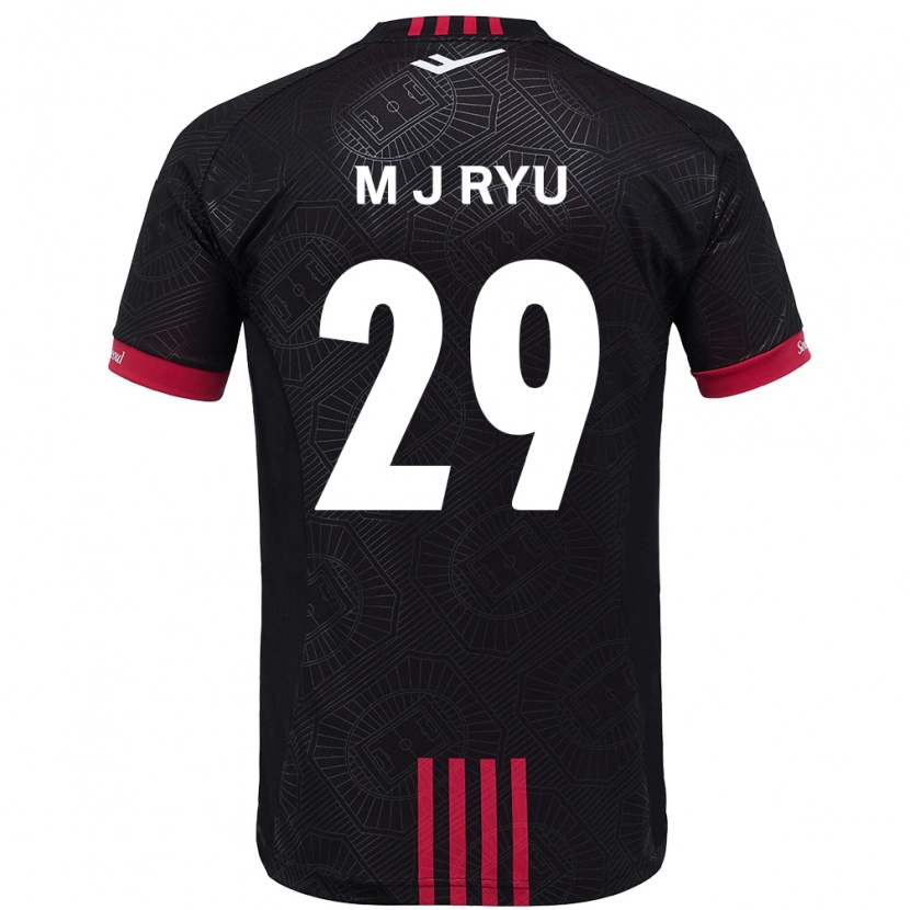 Danxen Män Jae-Moon Ryu #29 Svart Röd Hemmatröja Matchtröjor 2025/26 Tröjor T-Tröja