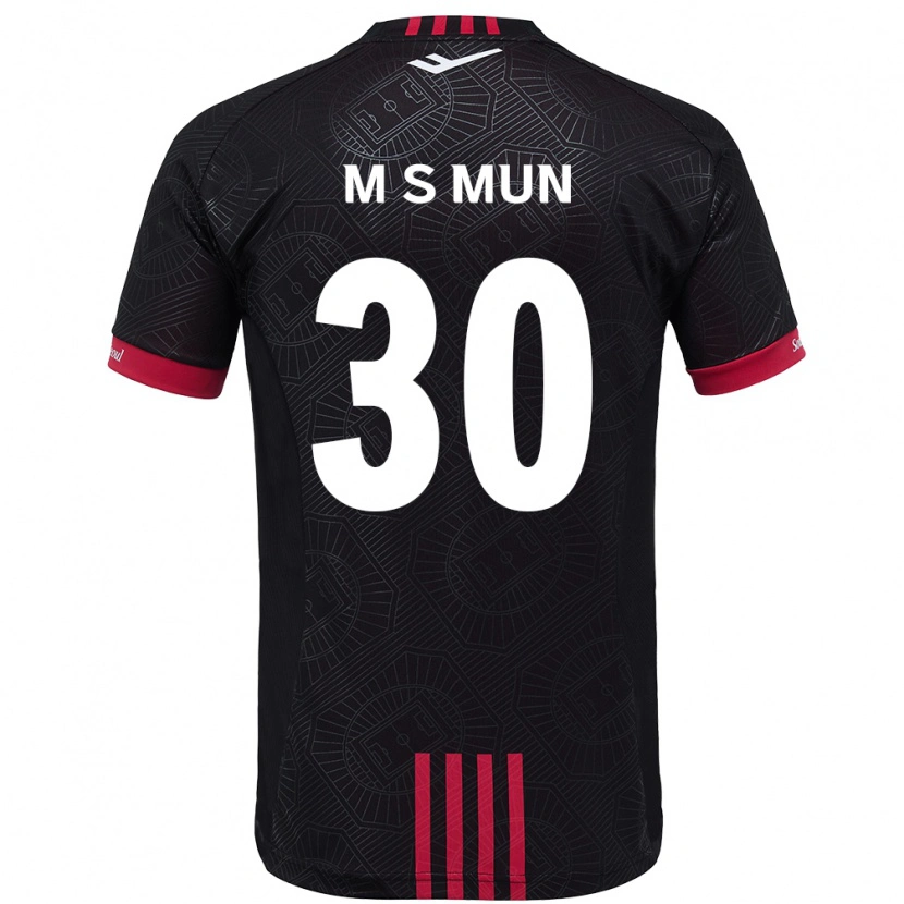 Danxen Män Seong-Min Mun #30 Svart Röd Hemmatröja Matchtröjor 2025/26 Tröjor T-Tröja
