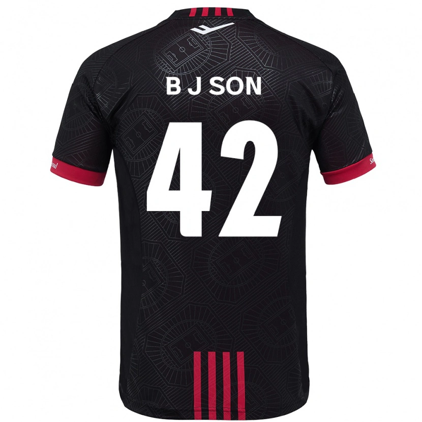 Danxen Män Jeong-Beom Son #42 Svart Röd Hemmatröja Matchtröjor 2025/26 Tröjor T-Tröja