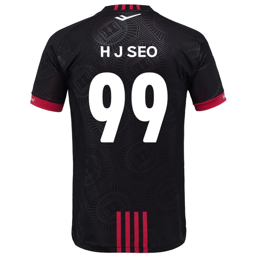 Danxen Män Ju-Hwan Seo #99 Svart Röd Hemmatröja Matchtröjor 2025/26 Tröjor T-Tröja