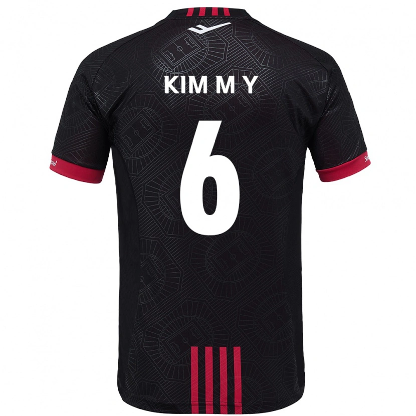 Danxen Män Kim Mi-Yeon #6 Svart Röd Hemmatröja Matchtröjor 2025/26 Tröjor T-Tröja