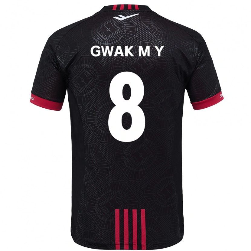 Danxen Män Gwak Min-Young #8 Svart Röd Hemmatröja Matchtröjor 2025/26 Tröjor T-Tröja