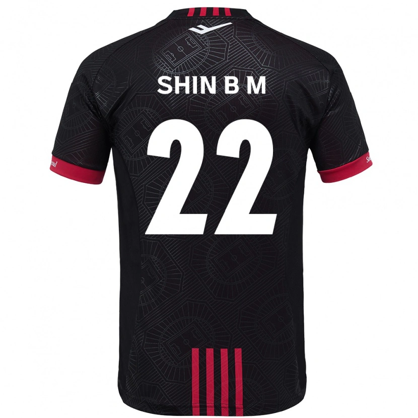 Danxen Män Shin Bo-Mi #22 Svart Röd Hemmatröja Matchtröjor 2025/26 Tröjor T-Tröja