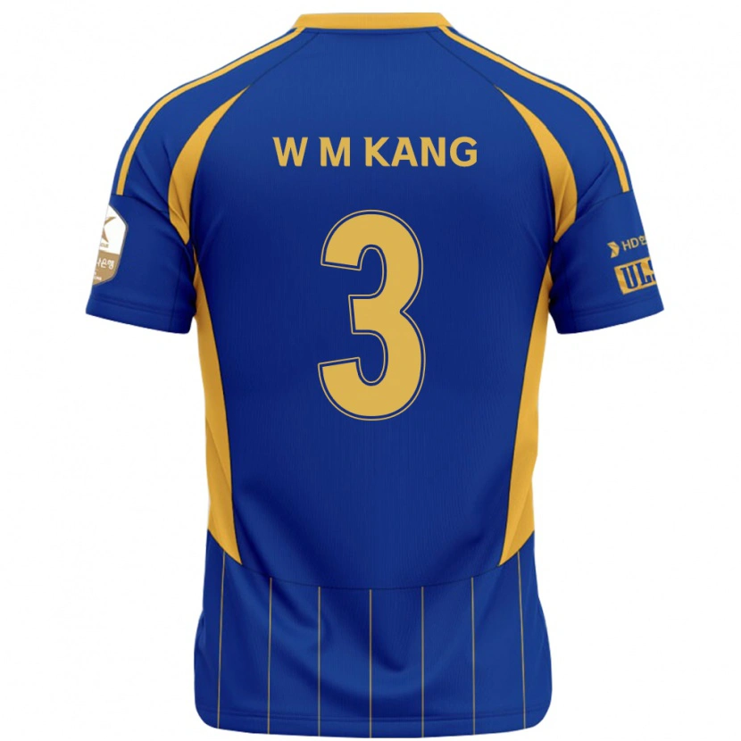 Danxen Män Min-Woo Kang #3 Kungsblå Gul Hemmatröja Matchtröjor 2025/26 Tröjor T-Tröja
