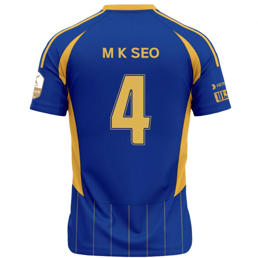 Danxen Män Myeong-Kwan Seo #4 Kungsblå Gul Hemmatröja Matchtröjor 2025/26 Tröjor T-Tröja