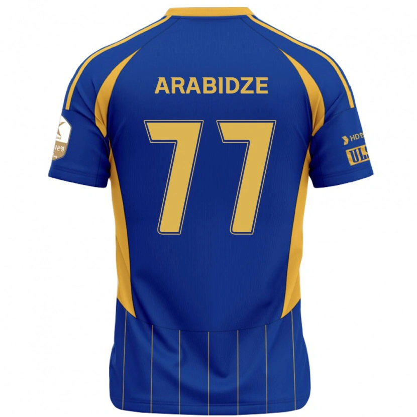 Danxen Män Giorgi Arabidze #77 Kungsblå Gul Hemmatröja Matchtröjor 2025/26 Tröjor T-Tröja