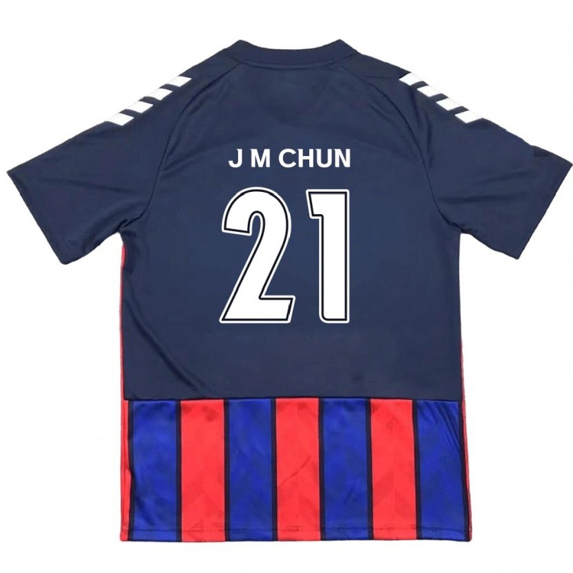 Danxen Män Jae-Min Chun #21 Kungsblå Röd Hemmatröja Matchtröjor 2025/26 Tröjor T-Tröja
