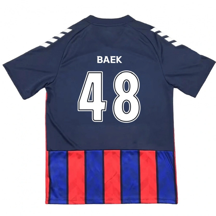 Danxen Män Kyeong Baek #48 Kungsblå Röd Hemmatröja Matchtröjor 2025/26 Tröjor T-Tröja