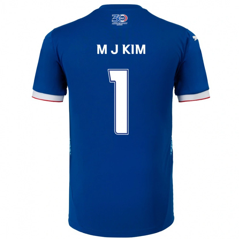 Danxen Män Min-Jun Kim #1 Kungsblå Vit Hemmatröja Matchtröjor 2025/26 Tröjor T-Tröja