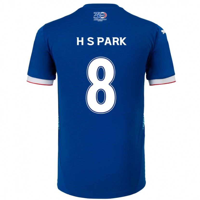 Danxen Män Sang-Hyeok Park #8 Kungsblå Vit Hemmatröja Matchtröjor 2025/26 Tröjor T-Tröja