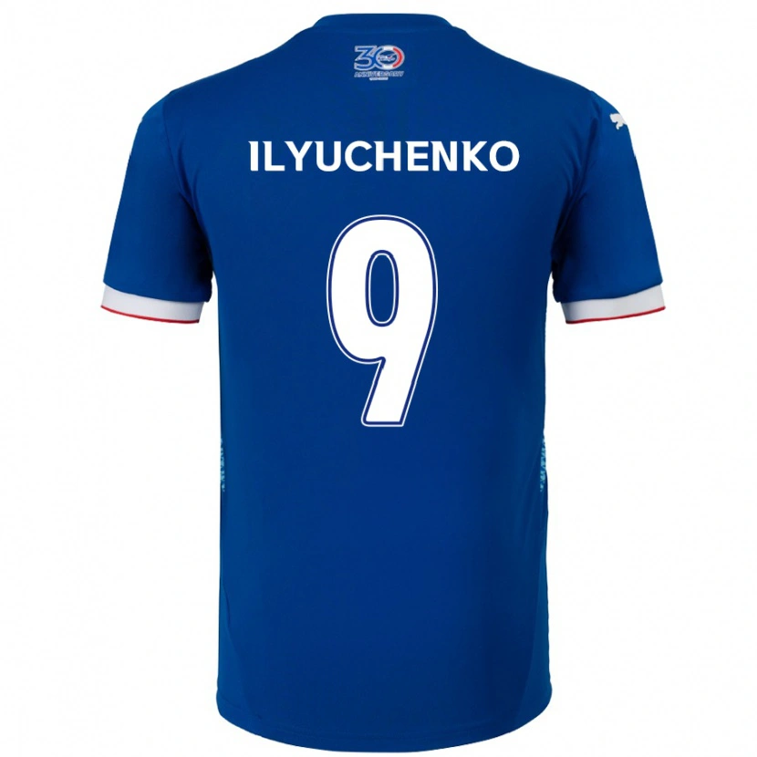 Danxen Män Stanislav Ilyuchenko #9 Kungsblå Vit Hemmatröja Matchtröjor 2025/26 Tröjor T-Tröja