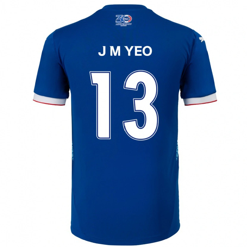 Danxen Män Min-Jun Yeo #13 Kungsblå Vit Hemmatröja Matchtröjor 2025/26 Tröjor T-Tröja