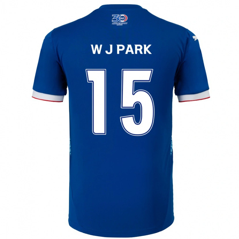 Danxen Män Woo-Jin Park #15 Kungsblå Vit Hemmatröja Matchtröjor 2025/26 Tröjor T-Tröja