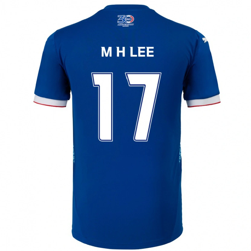 Danxen Män Min-Hyuk Lee #17 Kungsblå Vit Hemmatröja Matchtröjor 2025/26 Tröjor T-Tröja