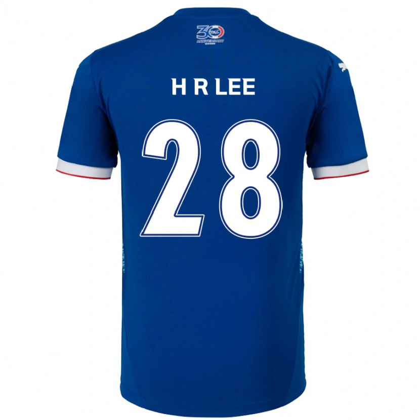 Danxen Män Heun-Ryoul Lee #28 Kungsblå Vit Hemmatröja Matchtröjor 2025/26 Tröjor T-Tröja