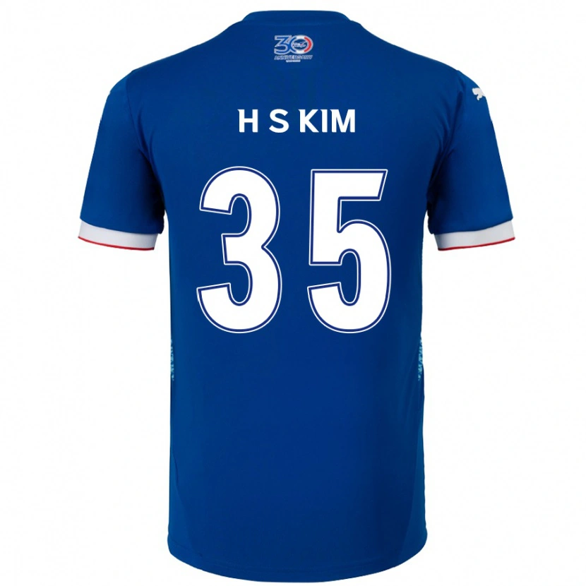 Danxen Män Seung-Hyun Kim #35 Kungsblå Vit Hemmatröja Matchtröjor 2025/26 Tröjor T-Tröja