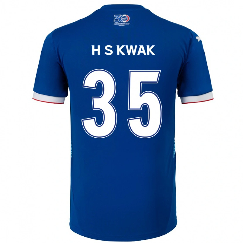 Danxen Män Sung-Hoon Kwak #35 Kungsblå Vit Hemmatröja Matchtröjor 2025/26 Tröjor T-Tröja