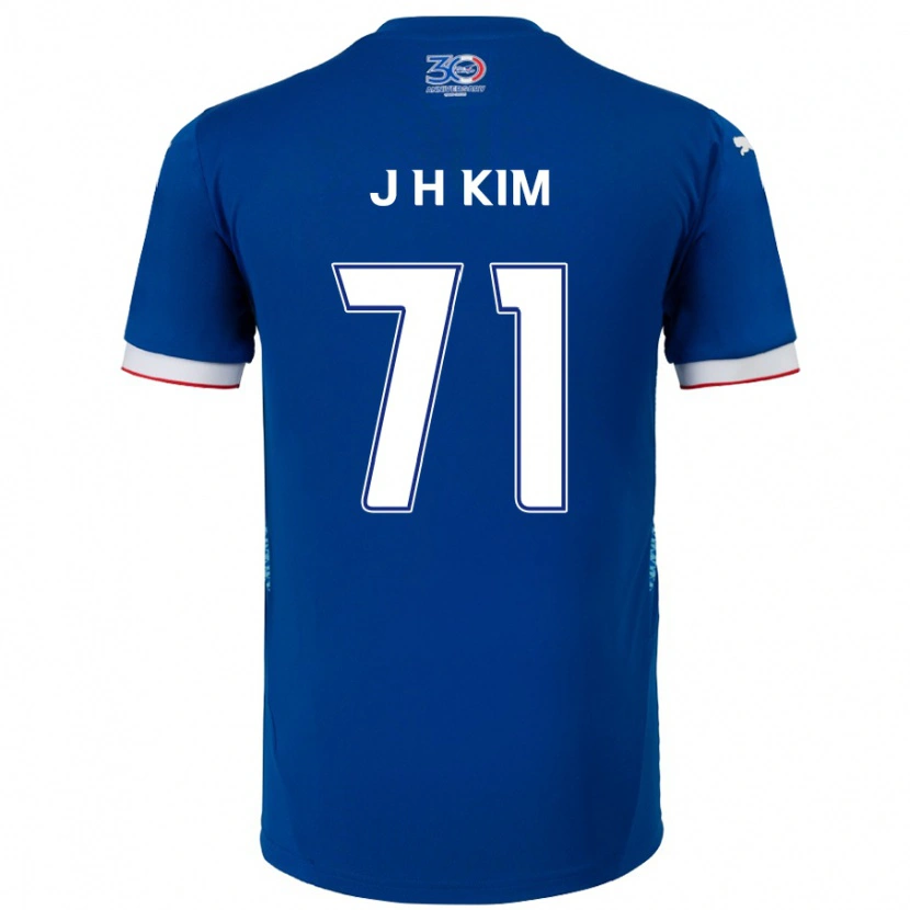 Danxen Män Ji-Ho Kim #71 Kungsblå Vit Hemmatröja Matchtröjor 2025/26 Tröjor T-Tröja
