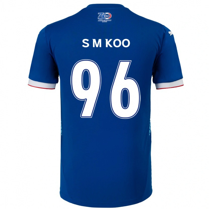 Danxen Män Min-Seo Koo #96 Kungsblå Vit Hemmatröja Matchtröjor 2025/26 Tröjor T-Tröja