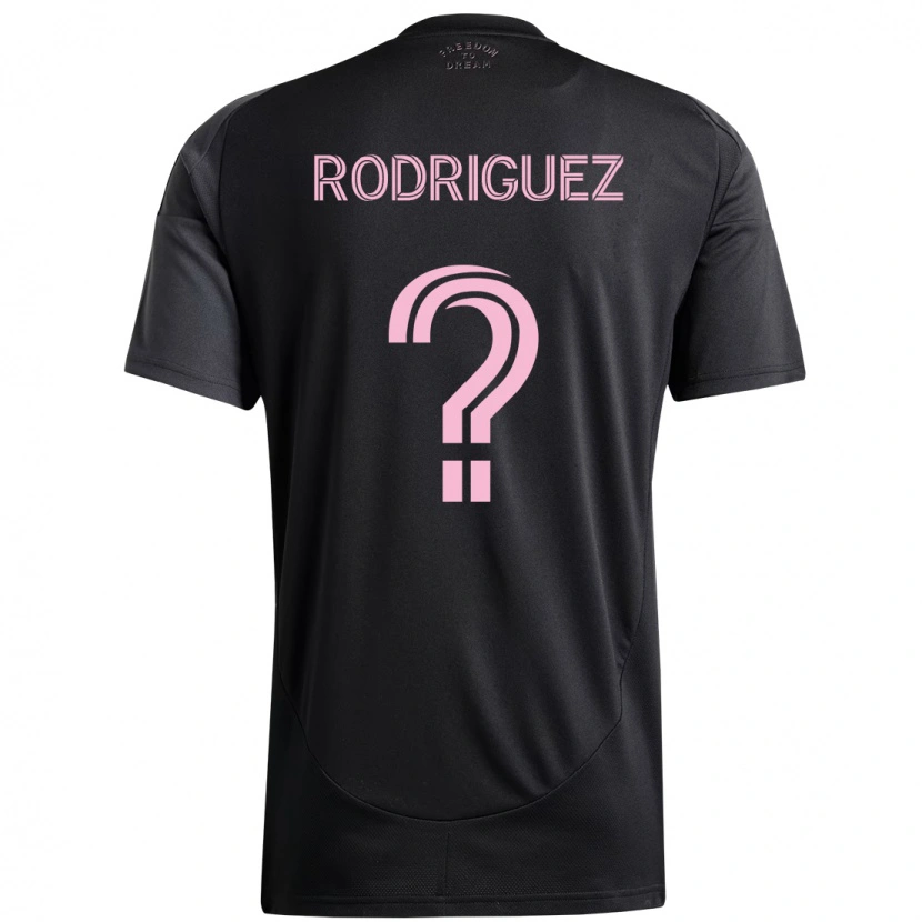 Danxen Män Emerson Rodríguez #0 Svart Rosa Bortatröja Matchtröjor 2025/26 Tröjor T-Tröja