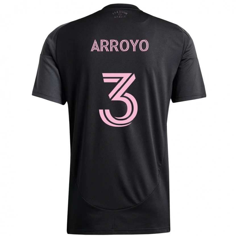 Danxen Män Dixon Arroyo #3 Svart Rosa Bortatröja Matchtröjor 2025/26 Tröjor T-Tröja