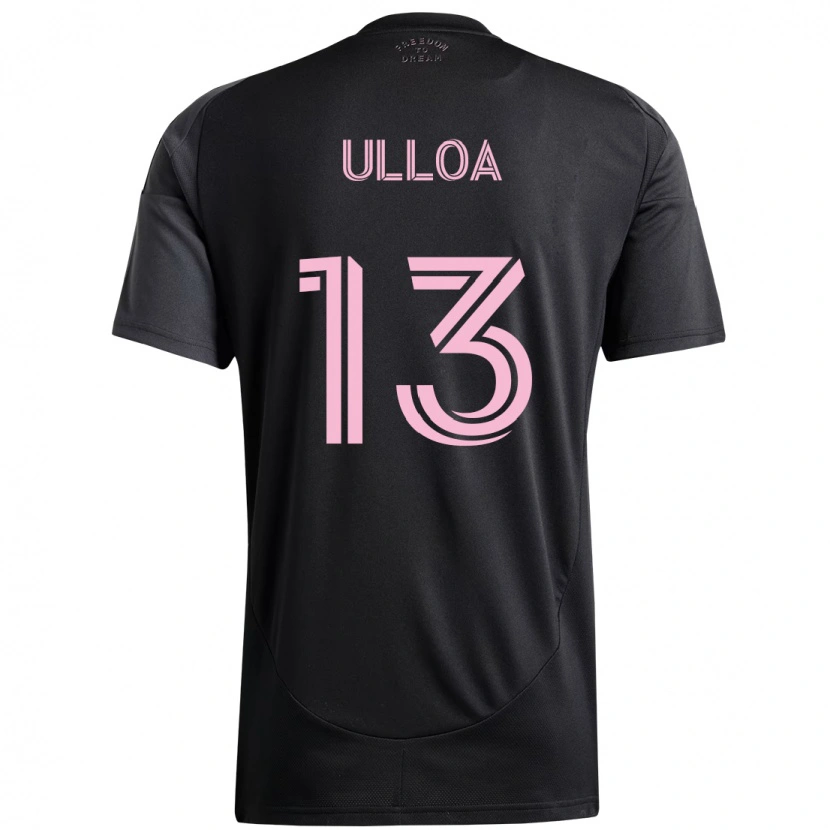 Danxen Män Víctor Ulloa #13 Svart Rosa Bortatröja Matchtröjor 2025/26 Tröjor T-Tröja